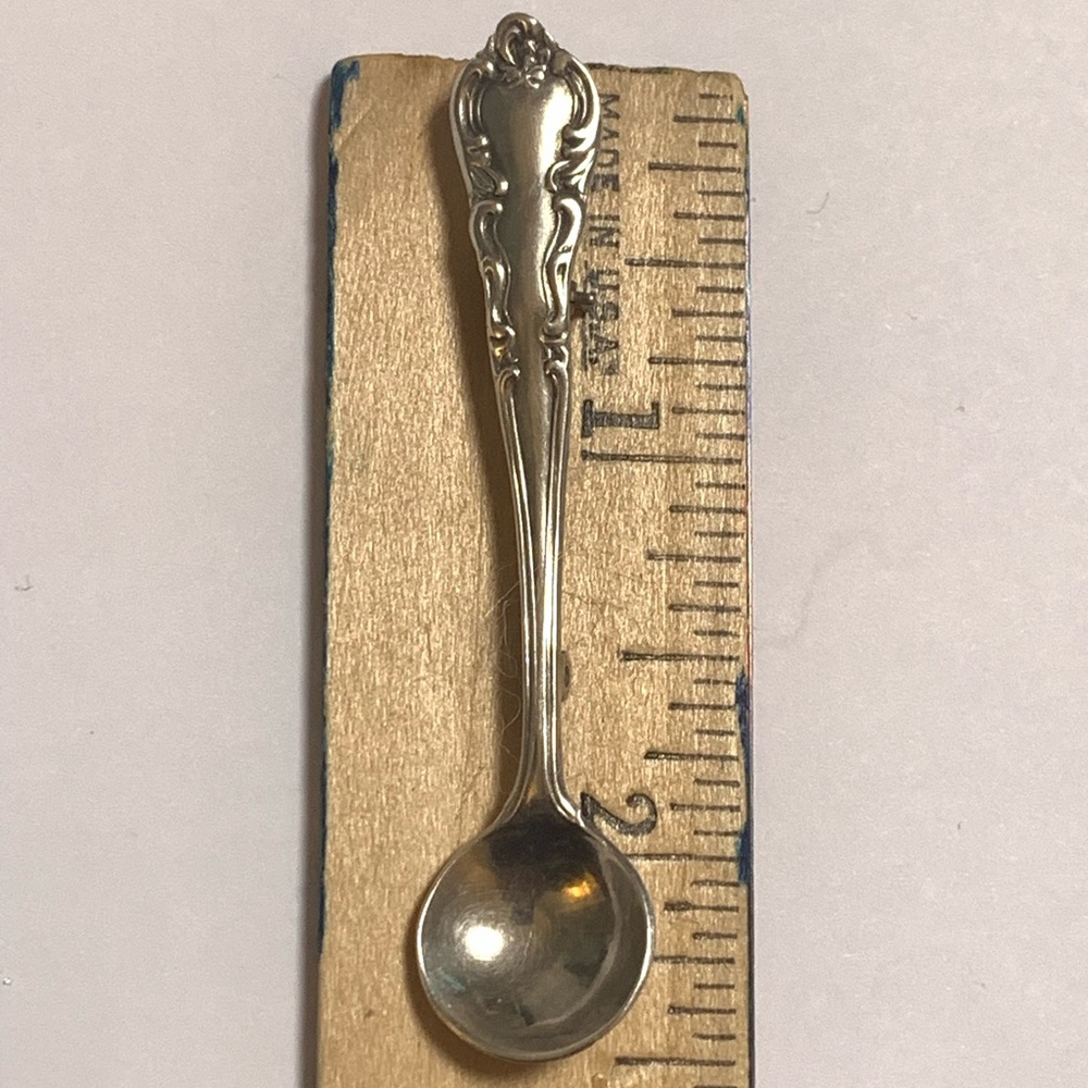 Vintage Easterling sterling silver salt spoon brooch - Picture 13 of 13